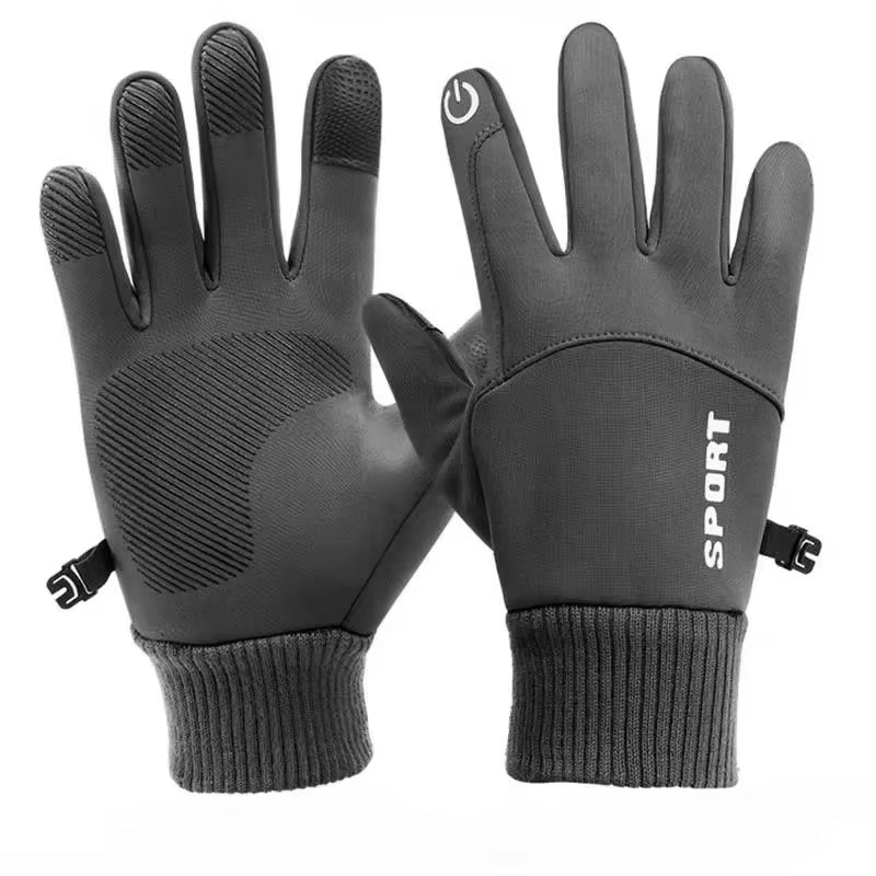 Men'S Winter Driving Touch Screen Gloves Warm and Wear Resistant Gloves Women'S Outdoor Sports anti Slip and Waterproof Gloves